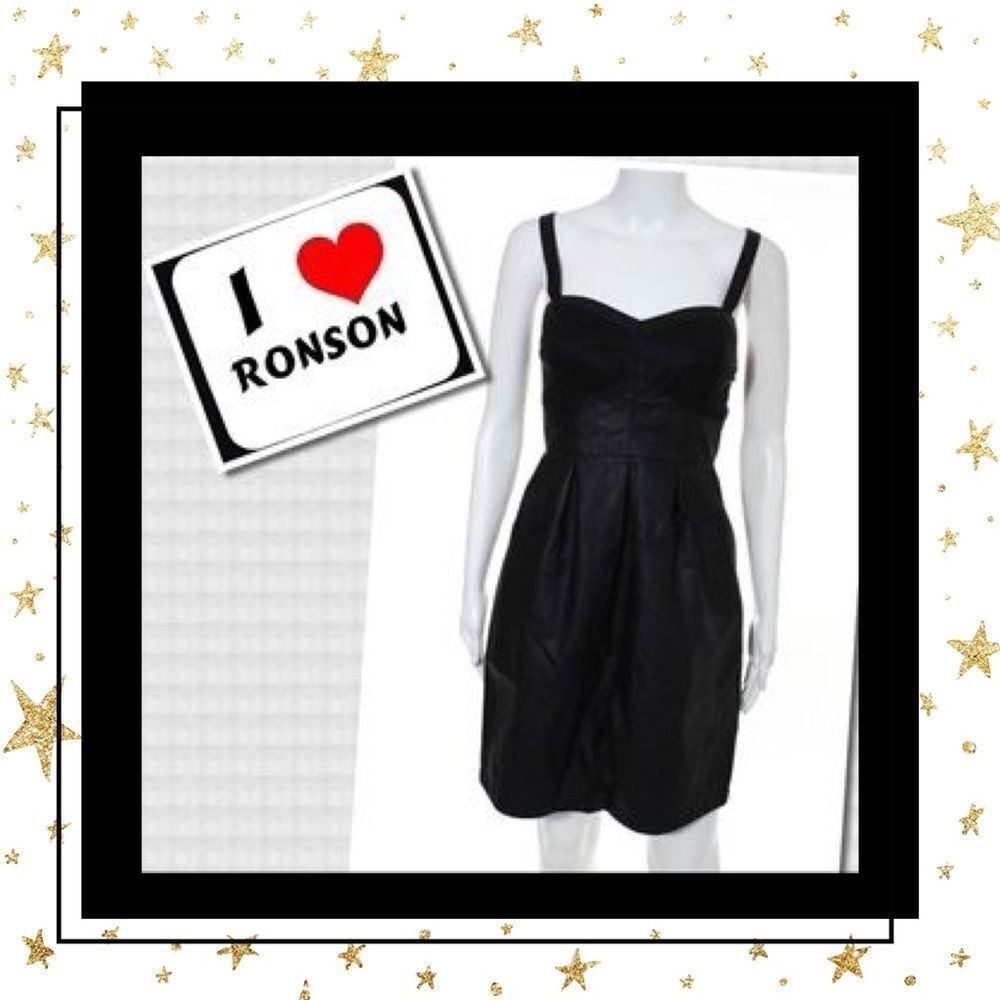 I ❤️ Ronson Black Faux Leather Dress 8